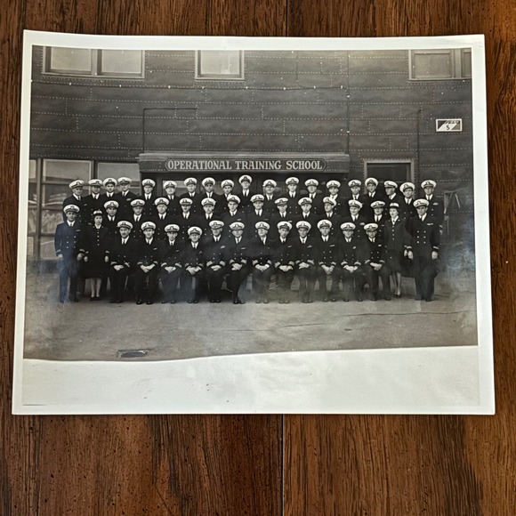 Other - Vintage B&W 1945 US Navy Operational Training School Treasure Island Photo & Key
